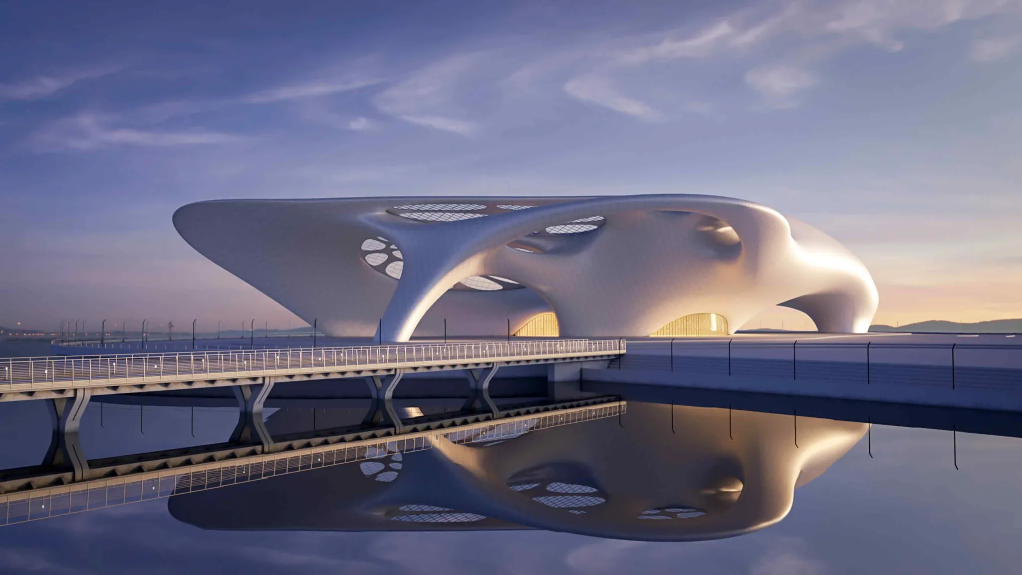 Futuristic architecture reflecting innovation ahead of RISE Global